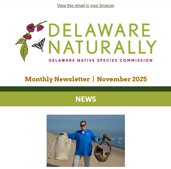 Delaware Naturally Newsletter November issue Delaware Naturally Newsletter November issue